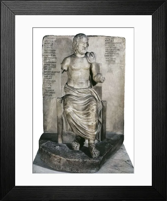 Framed Print : Statue of Euripides. 2nd c. BC. Copy of Greek original. Roman art. Sculpture on marble. FRANCE. Paris. Louvre Museum. Proc: ITALY. Rome. AISA / Everett Collection**US SALES ONLY** Framed Print : Statue of Euripides. 2nd c. BC. Copy of Greek original. Roman art. Sculpture on marble. FRANCE. Paris. Louvre Museum. Proc: ITALY. Rome. AISA / Everett Collection**US SALES ONLY**
