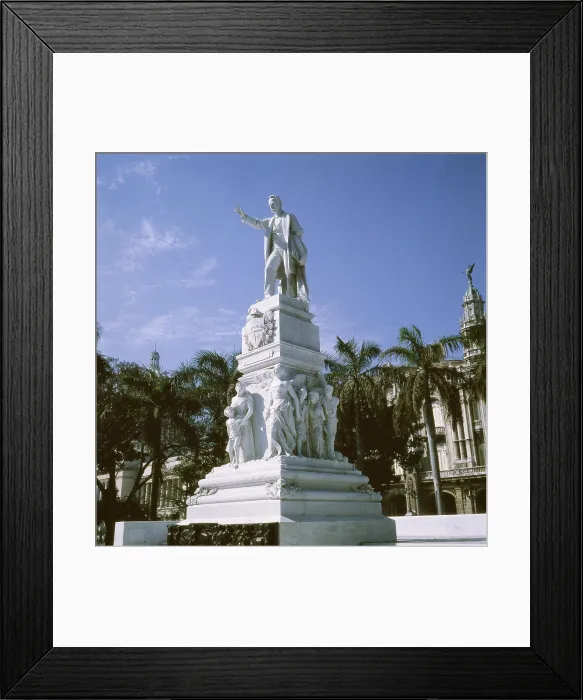 Framed Print : CUBA. CIUDAD DE LA HABANA. Havana. Monument to Jos Martn in Revolution Square. Sculpture. AISA / Everett Collection**US SALES ONLY**