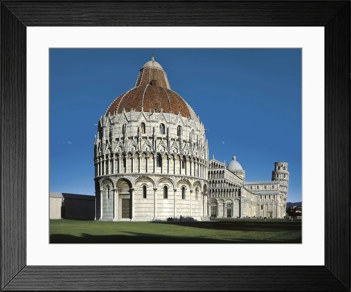 Framed Print : ITALY. Pisa. Piazza dei Miracoli. Baptistry. Romanesque art. Architecture. AISA / Everett Collection**US SALES ONLY** Framed Print : ITALY. Pisa. Piazza dei Miracoli. Baptistry. Romanesque art. Architecture. AISA / Everett Collection**US SALES ONLY**