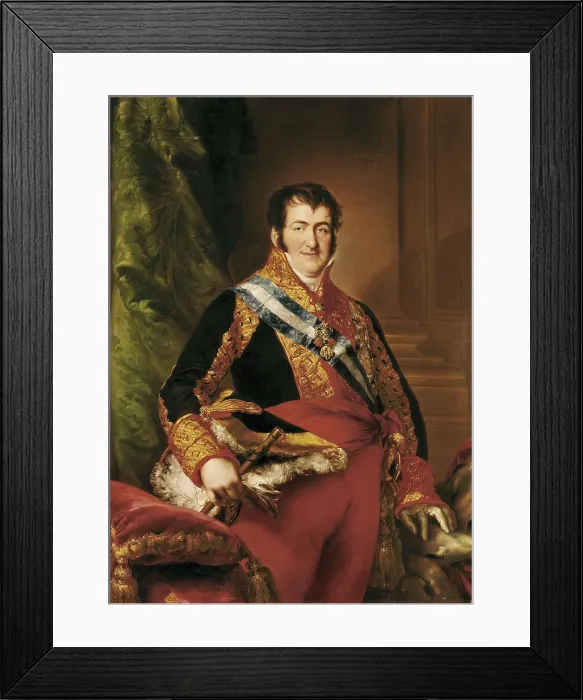 Framed Print : LOPEZ Y PORTAA, Vicente (1772-1850). Fernando VII. Oil on canvas. SPAIN. Madrid. St. Fernando Royal Academy Museum. AISA / Everett Collection**US SALES ONLY** Framed Print : LOPEZ Y PORTAA, Vicente (1772-1850). Fernando VII. Oil on canvas. SPAIN. Madrid. St. Fernando Royal Academy Museum. AISA / Everett Collection**US SALES ONLY**