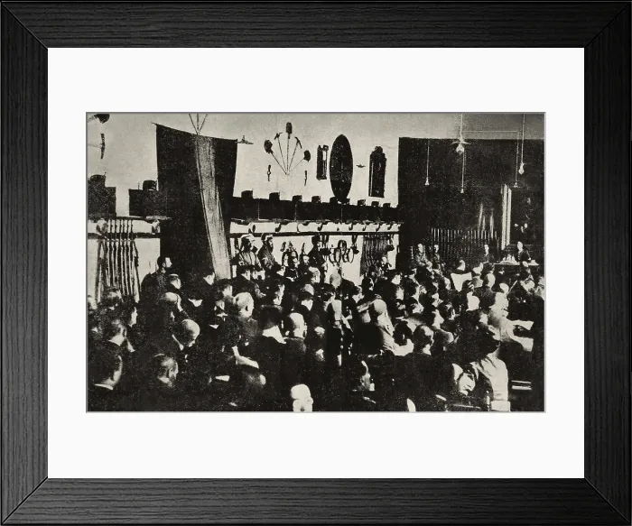 Framed Print : Spain (1917). Court martial against the persons responsible of the general strike of 1917. AISA / Everett Collection**US SALES ONLY** Framed Print : Spain (1917). Court martial against the persons responsible of the general strike of 1917. AISA / Everett Collection**US SALES ONLY**