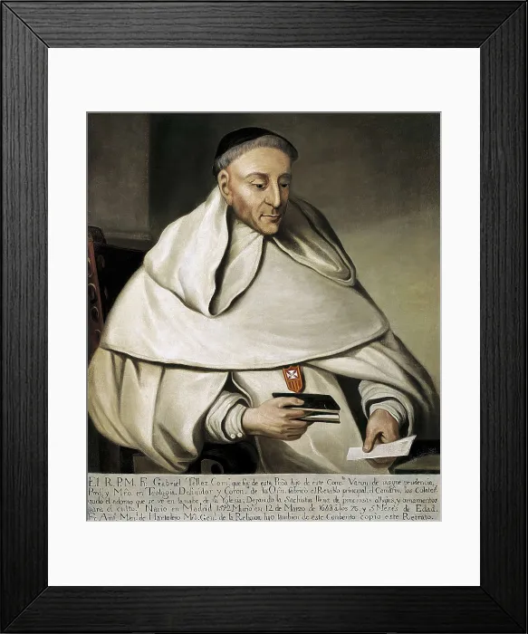 Framed Print : TIRSO DE MOLINA, Gabriel Tllez also called (1584-1648). Painting. SPAIN. Madrid. National Library. AISA / Everett Collection**US SALES ONLY**