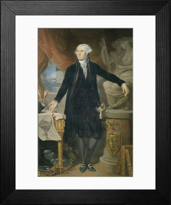 Framed Print : PEROVANI, Giuseppe (1765-1835). Portrait of George Washington. 1796. Oil on canvas. SPAIN. Madrid. St. Fernando Royal Academy Museum. AISA / Everett Collection**US SALES ONLY**
