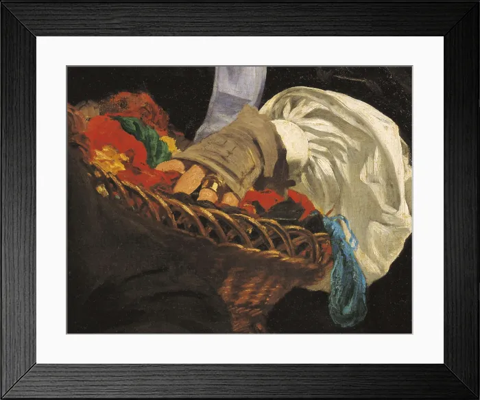 Framed Print : MANET, douard (1832-1883). Portrait of Monsieur and Madame Auguste Manet. 1860. Sewing basket. Impressionism. Oil on canvas. FRANCE. Paris. Muse d'Orsay (Orsay Museum) Framed Print : MANET, douard (1832-1883). Portrait of Monsieur and Madame Auguste Manet. 1860. Sewing basket. Impressionism. Oil on canvas. FRANCE. Paris. Muse d'Orsay (Orsay Museum)