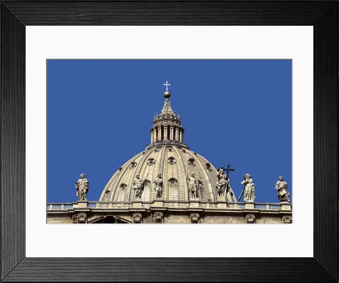 Framed Print : Saint Peter's Basilica. VATICAN CITY. Saint Peter's Basilica. The Vatican  /  Basilica of St.Peter's  /  Interior of Dome. Renaissance art. Cinquecento. Architecture