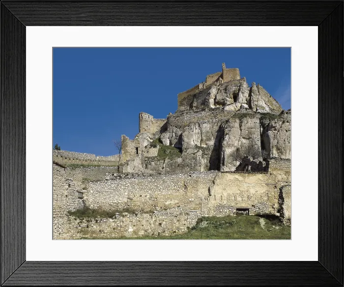 Framed Print : SPAIN. VALENCIA. CASTELLON. Morella. Remains of the medieval castle (14th c.) on Mount Garumba. AISA / Everett Collection**US SALES ONLY**