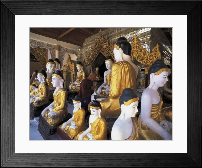 Framed Print : MYANMAR. Rangoon. Shwe Dagon Pagoda. AISA / Everett Collection**US SALES ONLY**