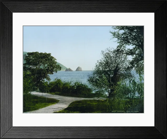 Framed Print : Russia, Gursuff (aka Gurzuf), Crimea, photochrom, circa 1900