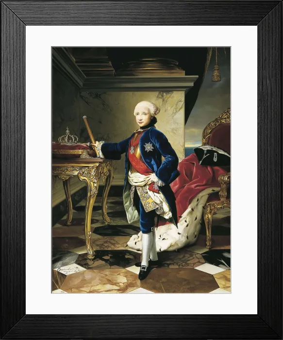 Framed Print : MENGS, Anton Raphael (1728-1779). Ferdinand IV, King of Naples. 1760. Neoclassicism. Oil on canvas. SPAIN. Madrid. Prado Museum. AISA / Everett Collection**US SALES ONLY**