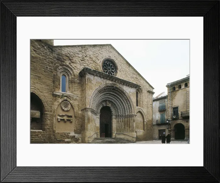 Framed Print : Church of Santa Mara in Agramunt. 13th c. SPAIN. Agramunt. Church of St. Mary. Romanesque art. Architecture. AISA / Everett Collection**US SALES ONLY**