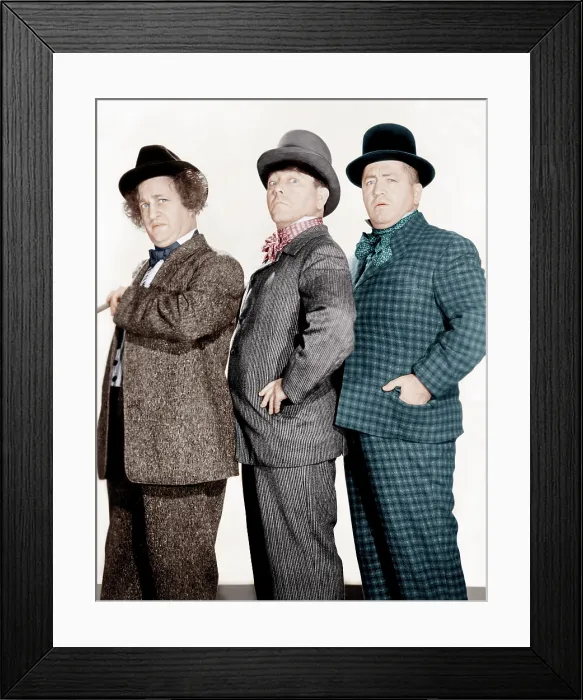 Framed Print : PHONY EXPRESS, from left: Larry Fine, Moe Howard, Curly Howard, (aka The Three Stooges), 1943