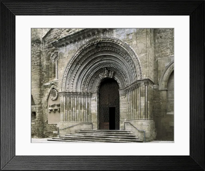 Framed Print : Church of Santa Mara in Agramunt. 13th c. SPAIN. Agramunt. Church of St. Mary. Romanesque art. Architecture. AISA / Everett Collection**US SALES ONLY**