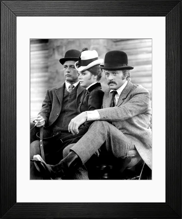 Framed Print : BUTCH CASSIDY AND THE SUNDANCE KID, Paul Newman, Katharine Ross, Robert Redford, 1969. TM and Copyright (c) 20th Century Fox Film Corp. All rights reserved Framed Print : BUTCH CASSIDY AND THE SUNDANCE KID, Paul Newman, Katharine Ross, Robert Redford, 1969. TM and Copyright (c) 20th Century Fox Film Corp. All rights reserved