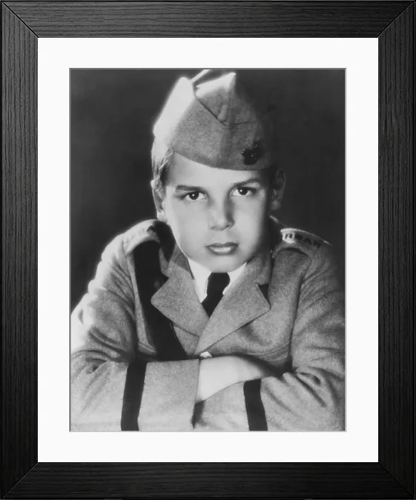Framed Print : THE BUGLE CALLS, Jackie Coogan, 1927 Framed Print : THE BUGLE CALLS, Jackie Coogan, 1927
