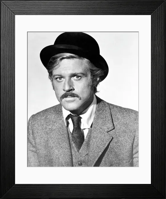 Framed Print : BUTCH CASSIDY AND THE SUNDANCE KID, Robert Redford, 1969. TM and Copyright 20th Century Fox Film Corp. All rights reserved