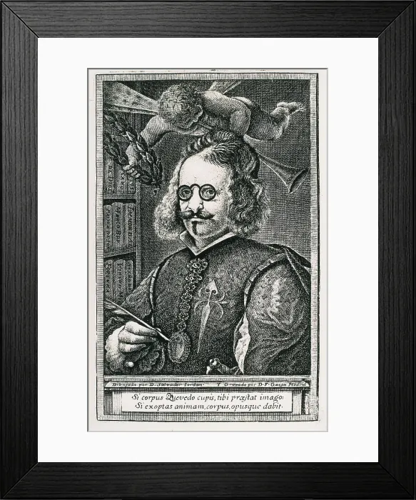 Framed Print : QUEVEDO y VILLEGAS, Francisco de (1580-1645). Etching. AISA / Everett Collection**US SALES ONLY** Framed Print : QUEVEDO y VILLEGAS, Francisco de (1580-1645). Etching. AISA / Everett Collection**US SALES ONLY**