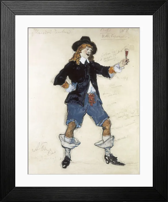 Framed Print : BENOIS, Alexander Nikolaievich (1870-1960); PUSHKIN, Aleksandr Sergeyevich (1799-1837)