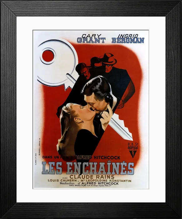 Framed Print : NOTORIOUS, (aka LES ENCHAINES), Ingrid Bergman, Cary Grant, 1946 Framed Print : NOTORIOUS, (aka LES ENCHAINES), Ingrid Bergman, Cary Grant, 1946