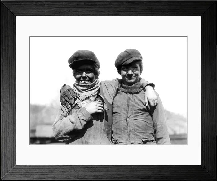 Framed Print : March 19, 1912. Typical breaker boys in the Pennsylvania coal mine regions.. Courtesy: CSU Archives  /  Everett Collection