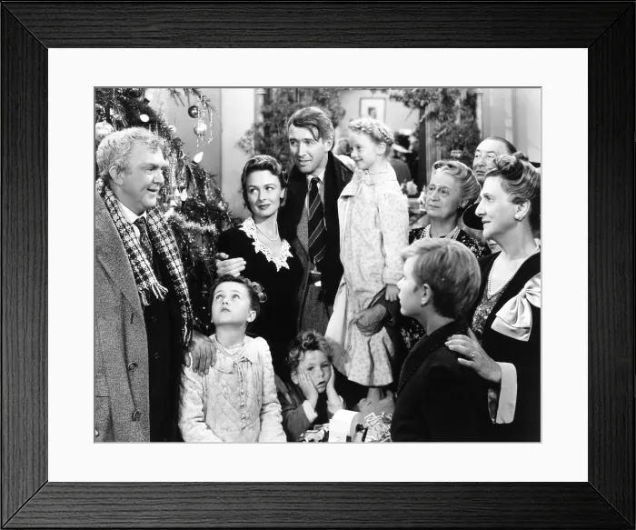 Framed Print : IT'S A WONDERFUL LIFE, Thomas Mitchell, Donna Reed, James Stewart, Karolyn Grimes Wilkerson, Beulah Bondi, 1946 Framed Print : IT'S A WONDERFUL LIFE, Thomas Mitchell, Donna Reed, James Stewart, Karolyn Grimes Wilkerson, Beulah Bondi, 1946