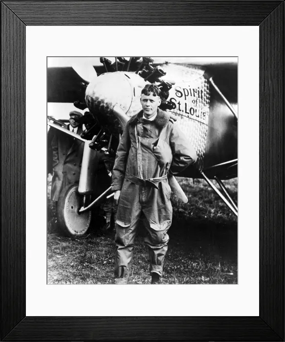 Framed Print : Charles Lindbergh at Curtiss Field, N.Y. in front of the Spitit of St. Louis. CSU Archives Framed Print : Charles Lindbergh at Curtiss Field, N.Y. in front of the Spitit of St. Louis. CSU Archives