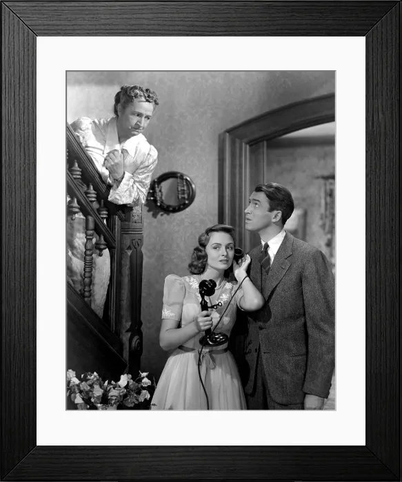 Framed Print : IT'S A WONDERFUL LIFE, Sarah Edwards, Donna Reed, James Stewart, 1946