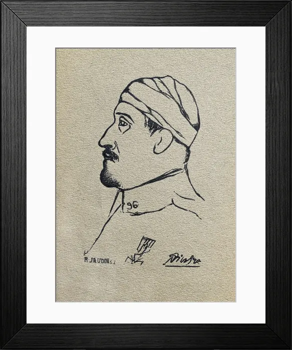 Framed Print : PICASSO, Pablo (1881-1973). Guillaume Apollinaire. AISA / Everett Collection - Image has fine art copyright