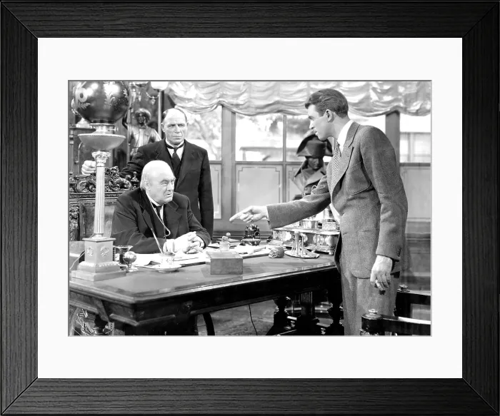 Framed Print : IT'S A WONDERFUL LIFE, Lionel Barrymore, Frank Hagney, James Stewart, 1946 Framed Print : IT'S A WONDERFUL LIFE, Lionel Barrymore, Frank Hagney, James Stewart, 1946