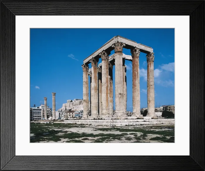 Framed Print : Temple of Olympian Zeus (Olympeion). 174 BC. GREECE. ATTICA. ATHENS. Athens. Greek art. Architecture. AISA / Everett Collection**US SALES ONLY**