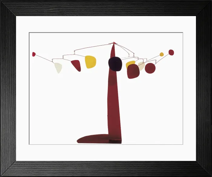 Framed Print : CALDER, Alexander (1898-1976). Three tentacles. 1975. Sculpture. AISA / Everett Collection - Image has fine art copyright