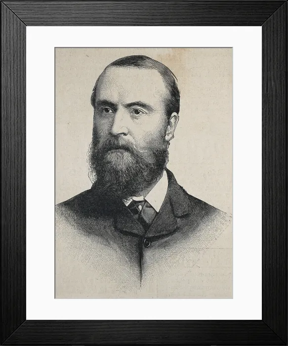 Framed Print : PARNELL, Charles Steward (1846-1891). Irish nationalist politician. Engraving. AISA / Everett Collection**US SALES ONLY**