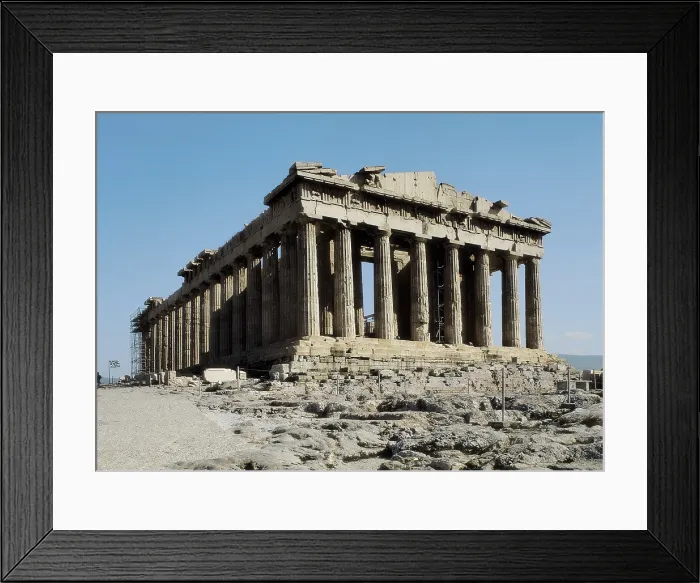 Framed Print : IKTINOS (5th C. BC); PHIDIAS (490 -431 BC); CALCRATES, (5th C. BC). Parthenon. GREECE. ATTICA. Athens. Acropolis. Parthenon. Classical Greek art. Architecture