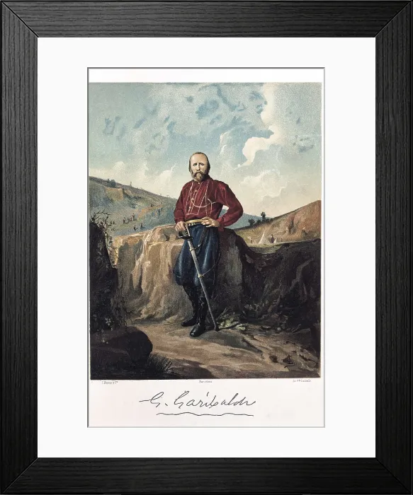 Framed Print : GARIBALDI, Giuseppe (1807-1882). Litography. AISA / Everett Collection**US SALES ONLY** Framed Print : GARIBALDI, Giuseppe (1807-1882). Litography. AISA / Everett Collection**US SALES ONLY**