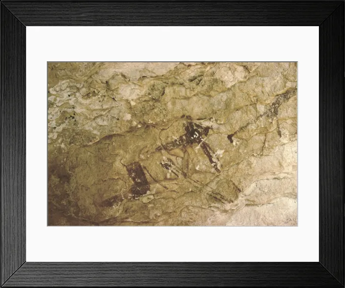 Framed Print : SPAIN. Tirig. Cova dels Cavalls (Horses Cave). Hunting scene. Mesolithic art. Cave. AISA / Everett Collection**US SALES ONLY** Framed Print : SPAIN. Tirig. Cova dels Cavalls (Horses Cave). Hunting scene. Mesolithic art. Cave. AISA / Everett Collection**US SALES ONLY**