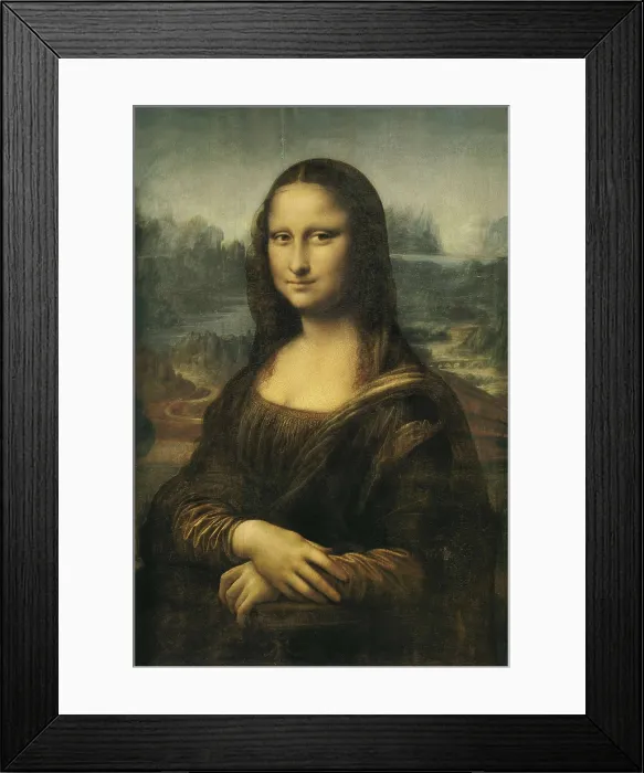 Framed Print : LEONARDO DA VINCI (1452-1519). The Mona Lisa or La Gioconda. ca. 1503-1506. Renaissance art. Cinquecento. Oil on wood. FRANCE. Paris. Louvre Museum. Proc: ITALY. Florence