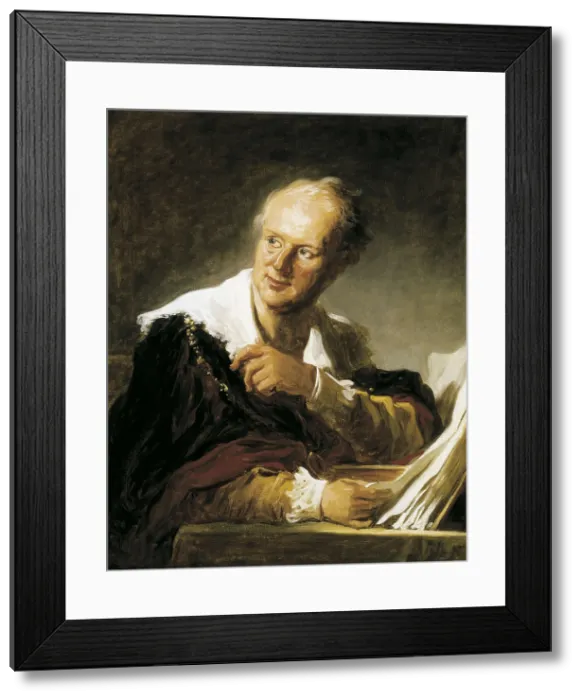 Framed Print : FRAGONARD, Jean Honor (1732-1806). Denis Diderot. ca. 1769. Portrait. Rococo art. Oil on canvas. FRANCE. Paris. Louvre Museum. AISA / Everett Collection**US SALES ONLY** Framed Print : FRAGONARD, Jean Honor (1732-1806). Denis Diderot. ca. 1769. Portrait. Rococo art. Oil on canvas. FRANCE. Paris. Louvre Museum. AISA / Everett Collection**US SALES ONLY**