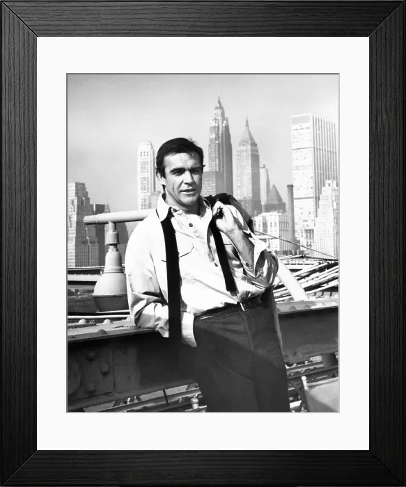 Framed Print : A FINE MADNESS, Sean Connery, on location in New York, 1966 Framed Print : A FINE MADNESS, Sean Connery, on location in New York, 1966