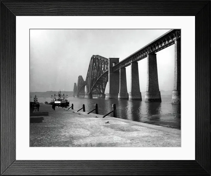 Framed Print : FORTH BRIDGE-Firth of Forth Bridge and ferry Boat, Edinburgh, Scotland. 5 / 18 / 37. Courtesy: CSU Archives / Everett Collection Framed Print : FORTH BRIDGE-Firth of Forth Bridge and ferry Boat, Edinburgh, Scotland. 5 / 18 / 37. Courtesy: CSU Archives / Everett Collection