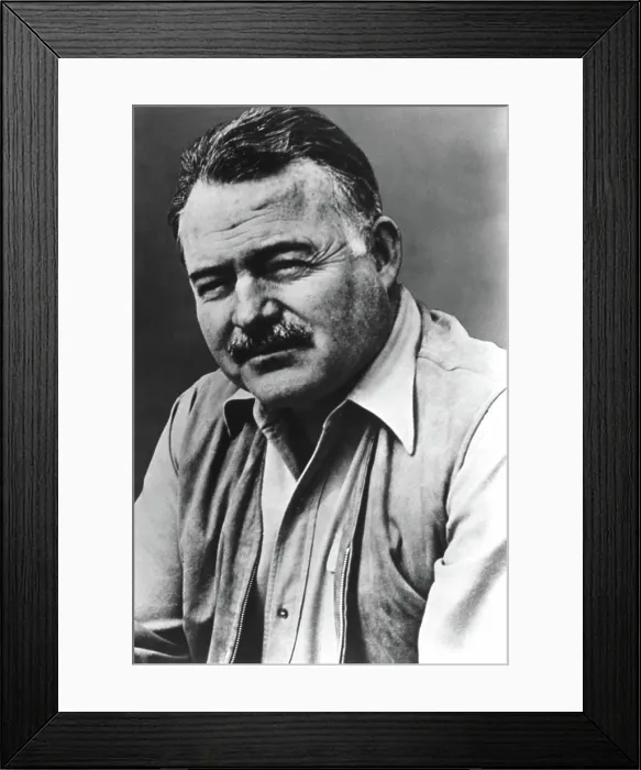 Framed Print : ERNEST HEMINGWAY. Courtesy: CSU Archives / Everett Collection Framed Print : ERNEST HEMINGWAY. Courtesy: CSU Archives / Everett Collection