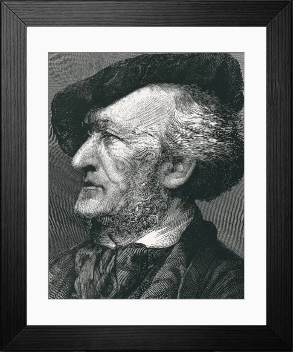 Framed Print : WAGNER, Richard (1813-1883). Engraving (1883). Etching. AISA / Everett Collection**US SALES ONLY** Framed Print : WAGNER, Richard (1813-1883). Engraving (1883). Etching. AISA / Everett Collection**US SALES ONLY**