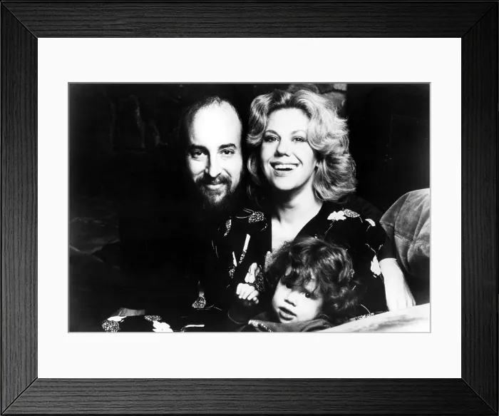 Framed Print : Erica Jong, author, and family--husband Jonathan Fast and daughter Molly. Courtesy: CSU Archives  /  Everett Collection