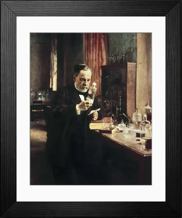 Framed Print : EDELFELT, Albert Gustaf (1854-1905). Louis Pasteur. 1885. Pasteur searching in his laboratory. Realism. Oil on canvas. FRANCE. Paris. Muse d'Orsay (Orsay Museum) Framed Print : EDELFELT, Albert Gustaf (1854-1905). Louis Pasteur. 1885. Pasteur searching in his laboratory. Realism. Oil on canvas. FRANCE. Paris. Muse d'Orsay (Orsay Museum)