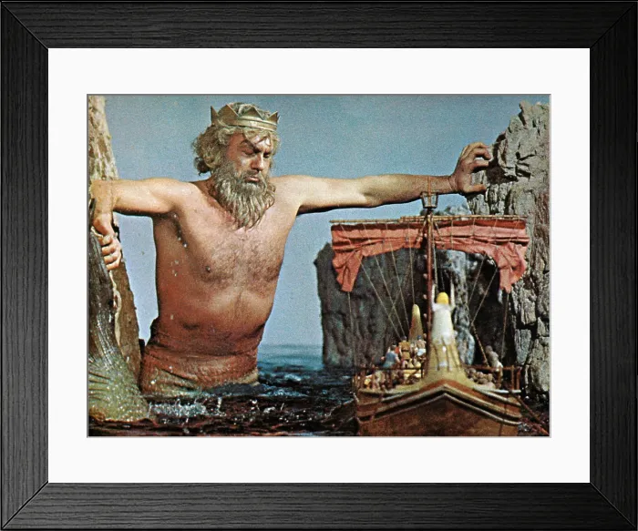 Framed Print : JASON AND THE ARGONAUTS, (aka JASON AND THE GOLDEN FLEECE), Triton, 1963 Framed Print : JASON AND THE ARGONAUTS, (aka JASON AND THE GOLDEN FLEECE), Triton, 1963