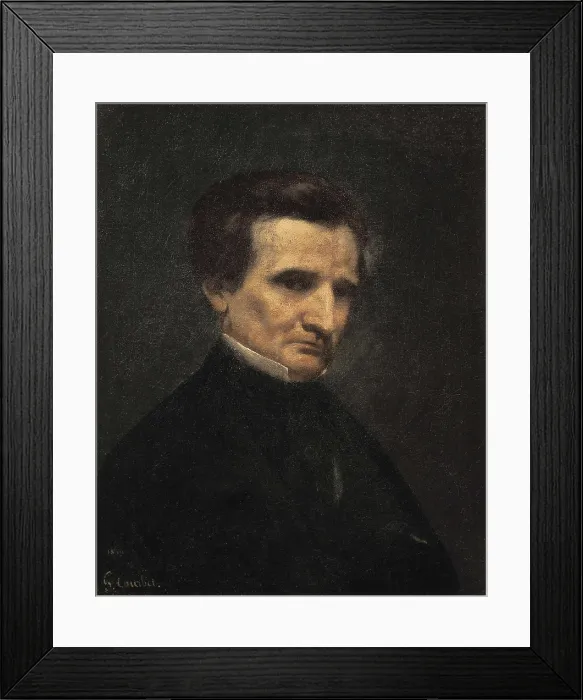 Framed Print : COURBET, Gustave (1819-1877). Hector Berlioz. 1850. Realism. Oil on canvas. FRANCE. Paris. Muse d'Orsay (Orsay Museum). AISA / Everett Collection**US SALES ONLY**