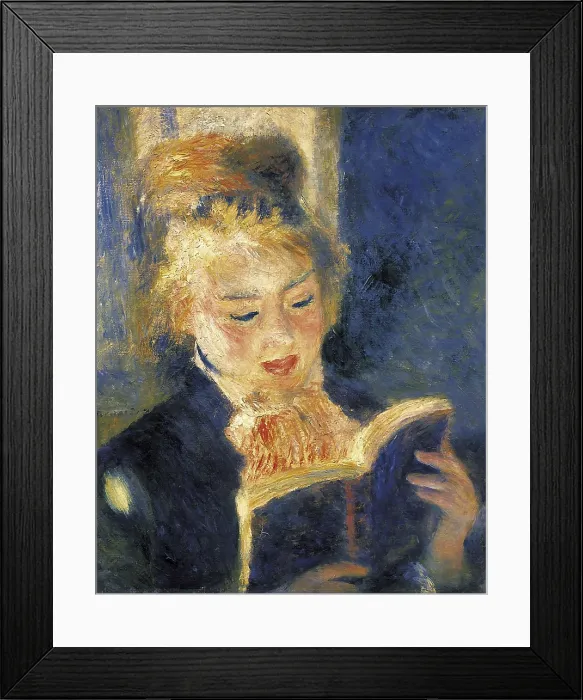 Framed Print : RENOIR, Pierre-Auguste (1841-1919). Girl Reading. 1874-1876. Impressionism. Oil on canvas. FRANCE. Paris. Muse d'Orsay (Orsay Museum). AISA / Everett Collection**US SALES ONLY**