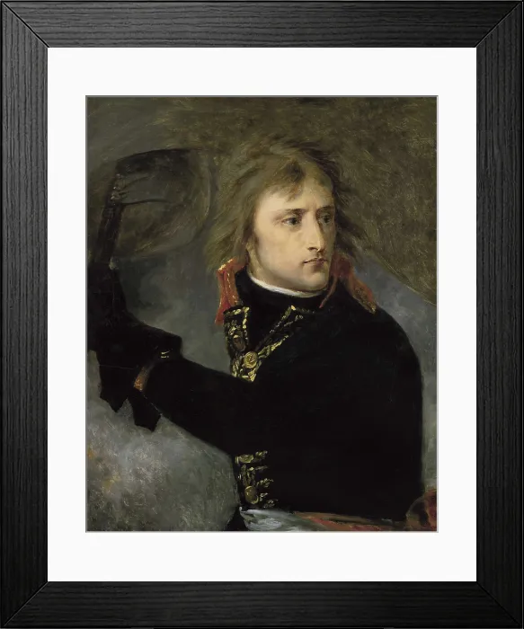 Framed Print : GROS, Antoine Jean, Baron (1771-1835). Napoleon Bonaparte on the Bridge at Arcole. end 18th c. Napoleon Bonaparte on the Bridge at Arcole, the 17th November 1796. Painting. ITALY