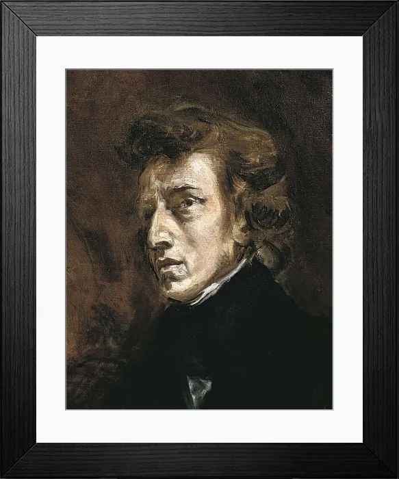 Framed Print : DELACROIX, Eugne (1798-1863). Frdric Chopin. 1838. Romanticism. Oil on canvas. FRANCE. Paris. Louvre Museum. AISA / Everett Collection**US SALES ONLY**