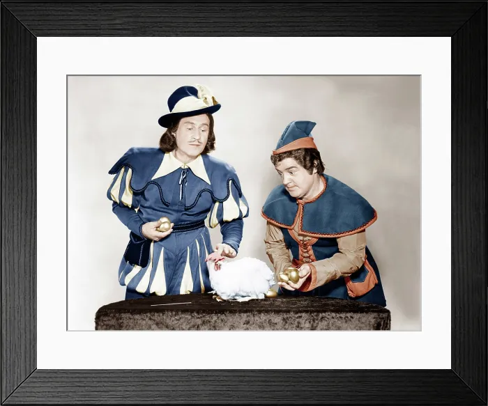 Framed Print : JACK AND THE BEANSTALK, from left: Bud Abbott, Lou Costello [aka Abbott & Costello], 1952