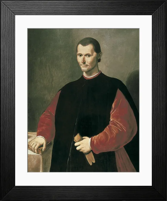 Framed Print : SANTI di TITO (1536-1603). Portrait of Niccolo Machiavelli. end 16th c. Renaissance art. Oil on canvas. ITALY. Florence. Palazzo Vecchio (Old Palace) Framed Print : SANTI di TITO (1536-1603). Portrait of Niccolo Machiavelli. end 16th c. Renaissance art. Oil on canvas. ITALY. Florence. Palazzo Vecchio (Old Palace)