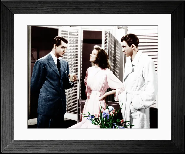 Framed Print : THE PHILADELPHIA STORY, from left: Cary Grant, Katharine Hepburn, James Stewart, 1940